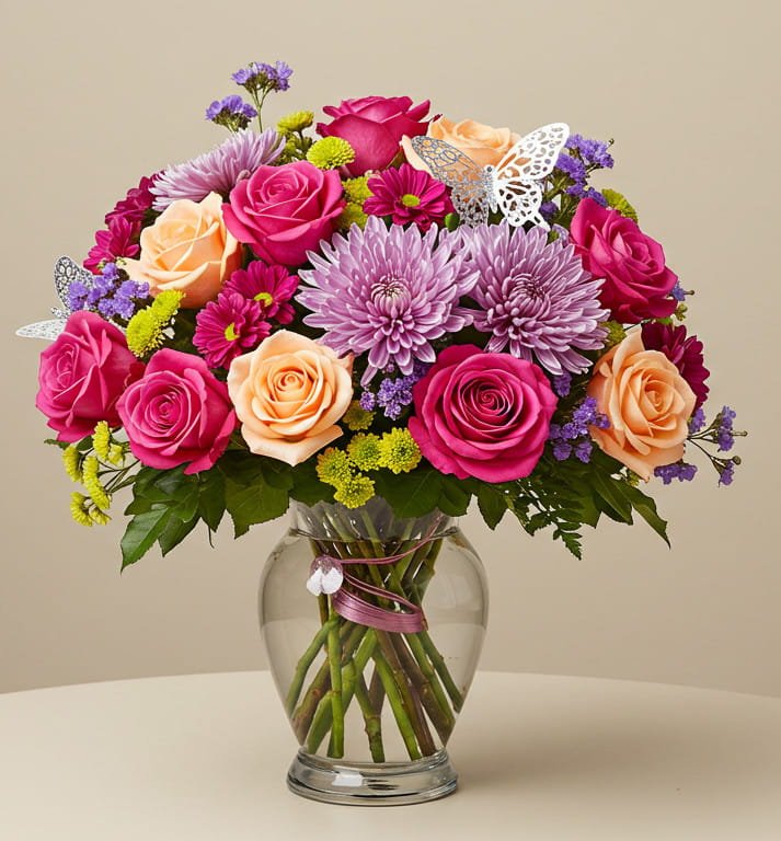 Elegant Long Stem Roses